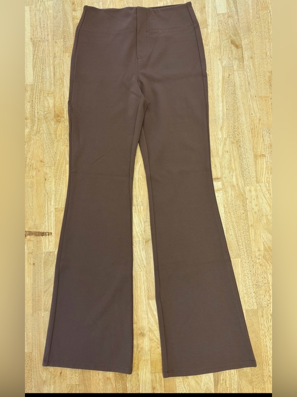 NWT Halara Brown Flex High Waisted Flare Work Pants Yoga Dress Trousers Small S